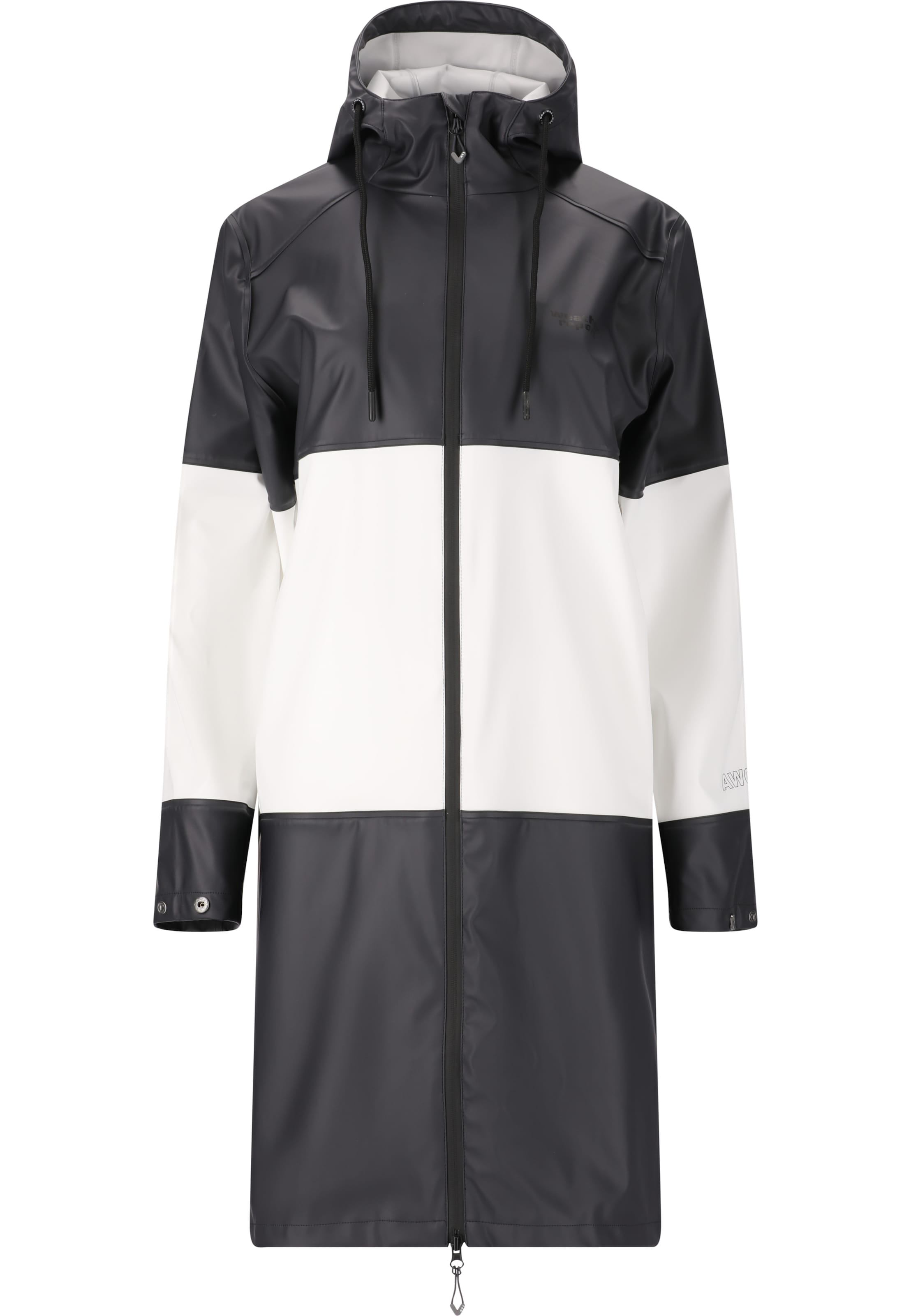 Weather Report Regenjacke 'Dew' in Grau: Vorderseite