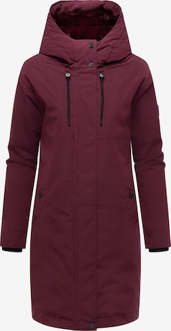 Manteau d’hiver 'Hageltanz 14' NAVAHOO en rouge : devant