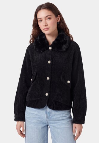 Cardigan myMo ESSENTIALS en noir : devant