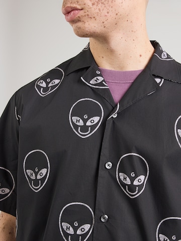 HUGO Comfort fit Overhemd 'Eligino' in Zwart