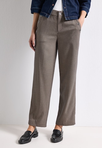 STREET ONE - Loosefit Pantalón 'Amalia' en beige: frente