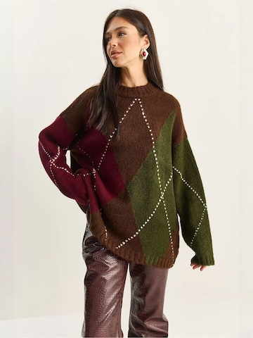 Bianco Lucci Pullover 'Pullover'‌‌‌ in Rot