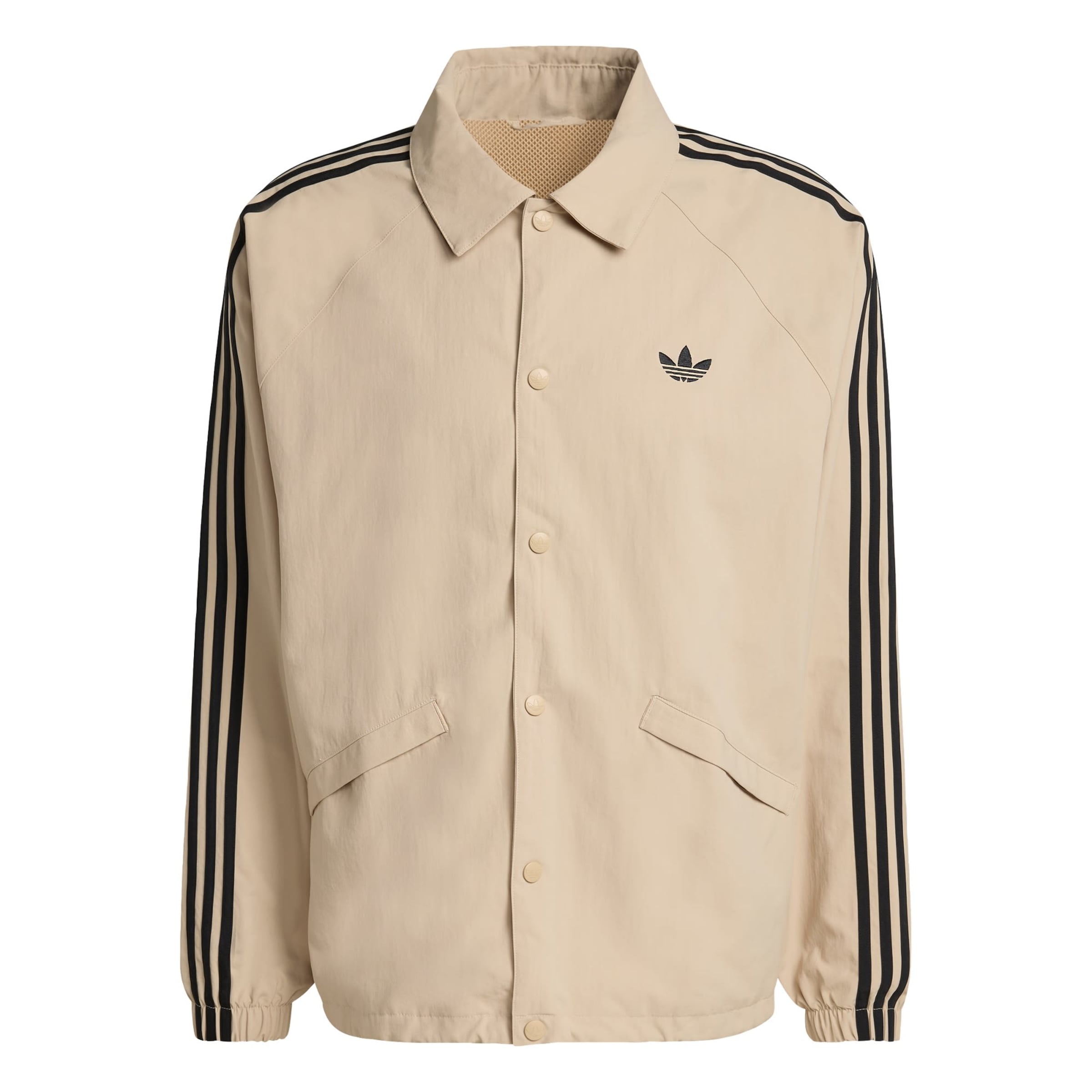 ADIDAS ORIGINALS Chaqueta de entretiempo '3-STRIPES COACH' en beige / negro, Vista del producto