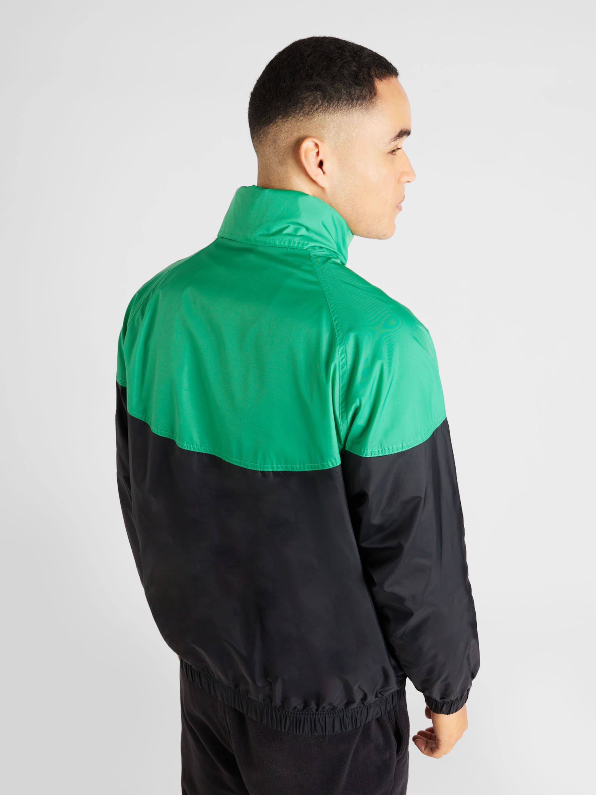 Nike jacket green black sale