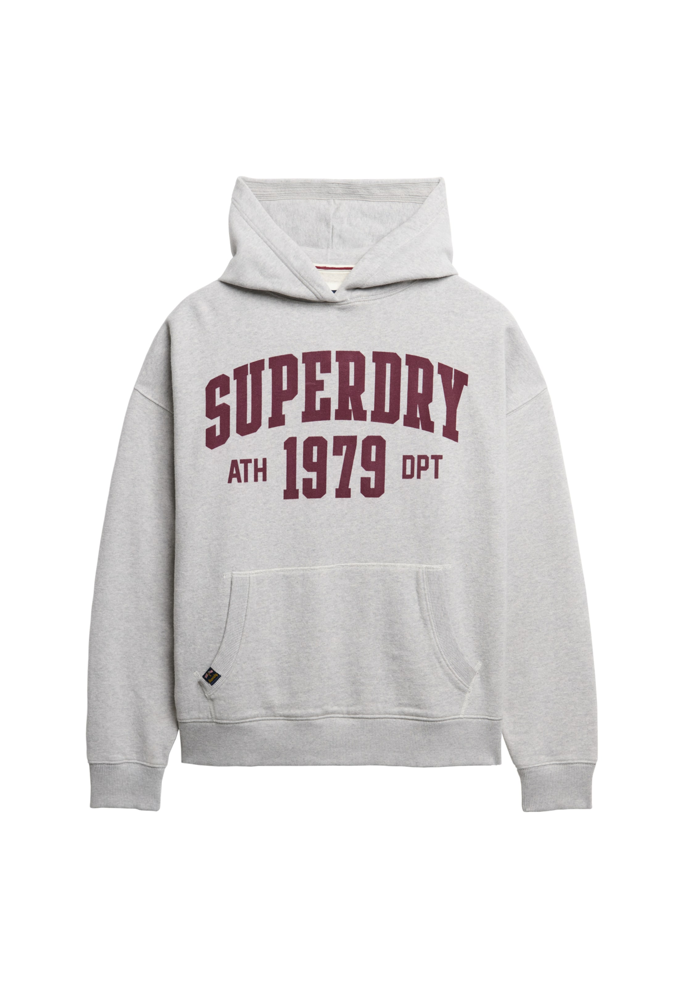 Superdry Sweatshirt 'Athletic Essentials' in Grijs: voorkant