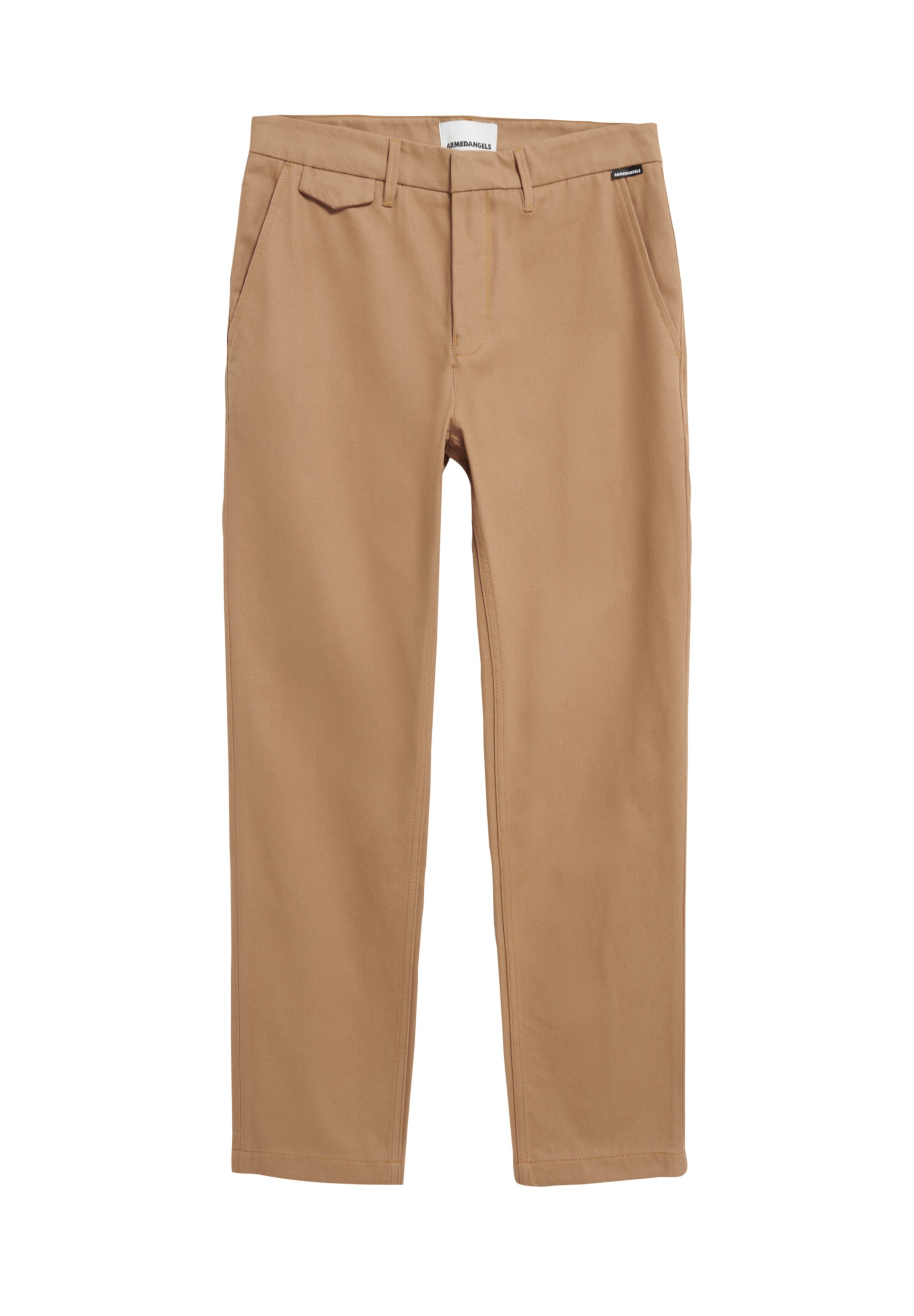 ARMEDANGELS Tapered Broek ' ANAAR PREMIUM ' in Bruin: voorkant