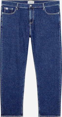 Calvin Klein Big & Tall Tapered Jeans in Blue: front