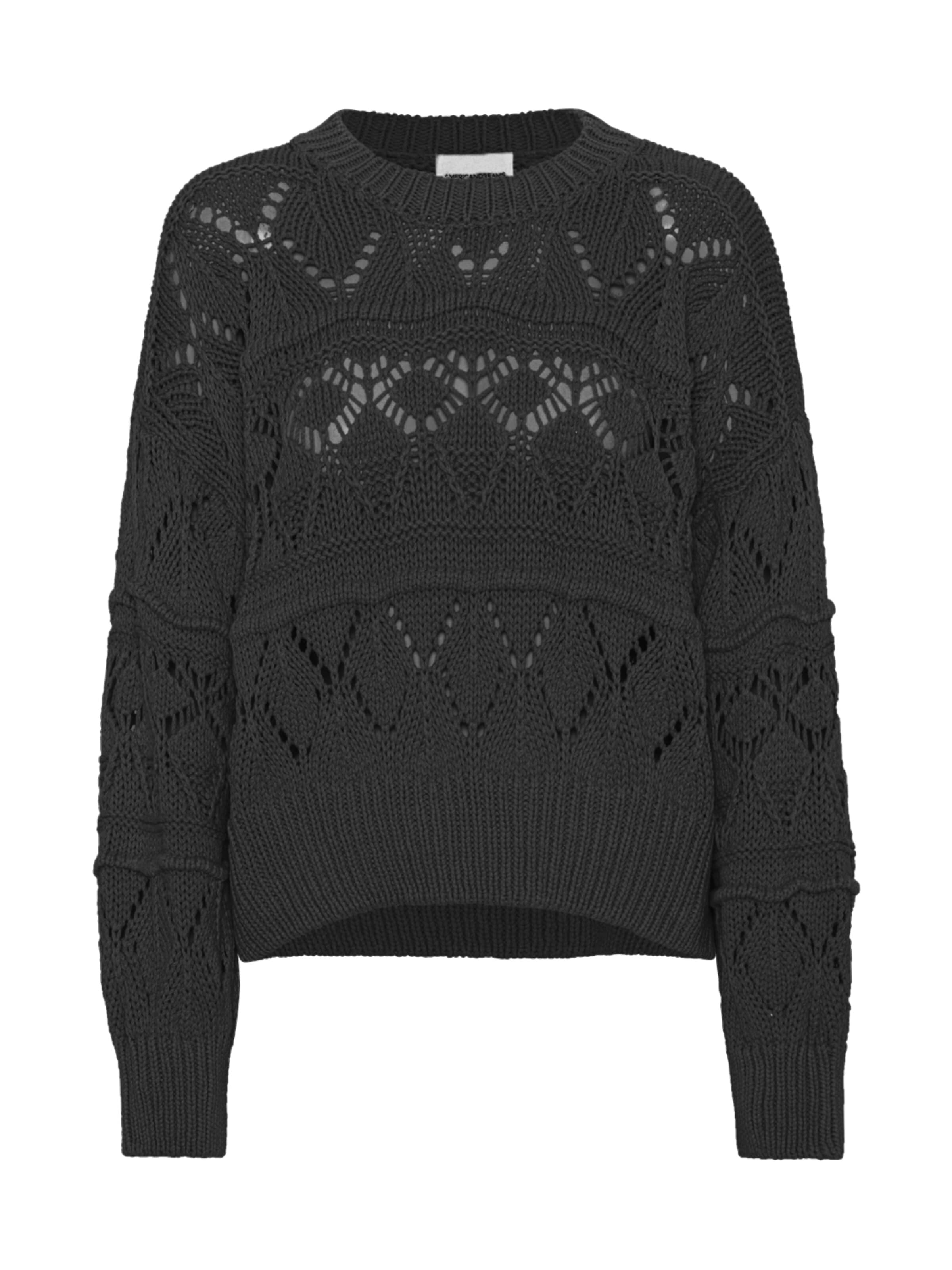 americandreams Sweater 'Cassie' in Black: front