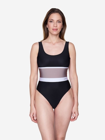 JOOP! Bustier Badpak 'Eleganz' in Beige: voorkant