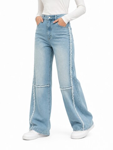 MEETWEE Wide leg Jeans in Blauw