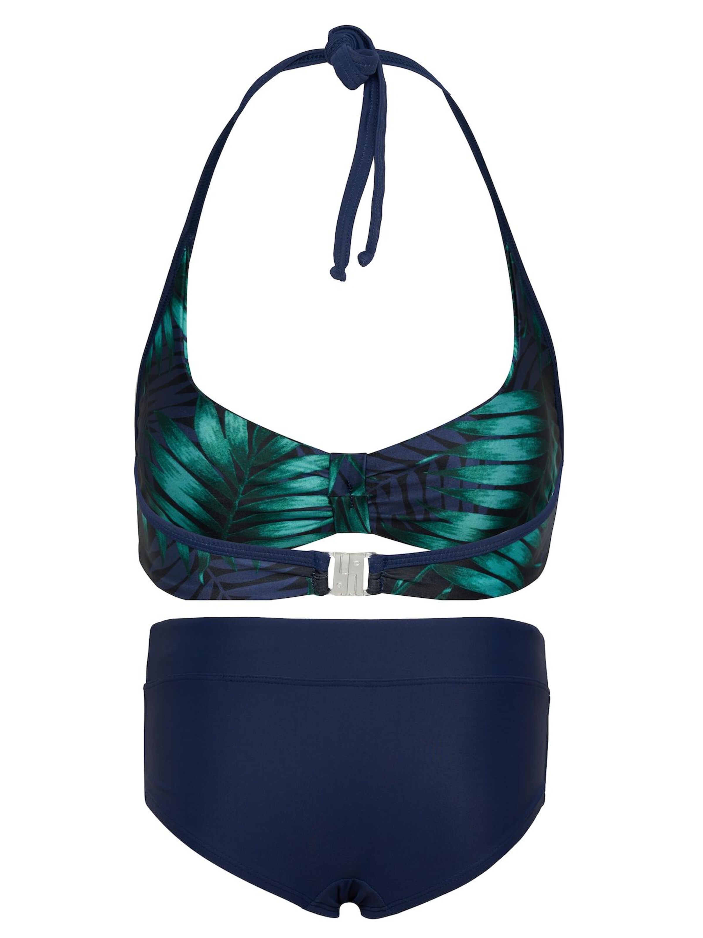 La V Triangle Bikini in Blue