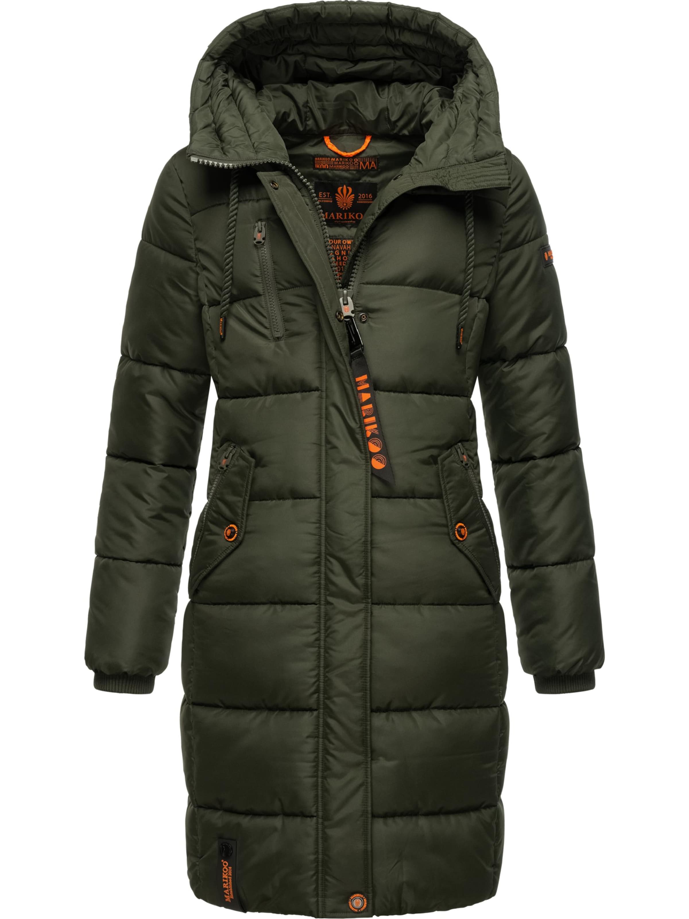 MARIKOO Vinterfrakke 'Yuikoo' i grøn