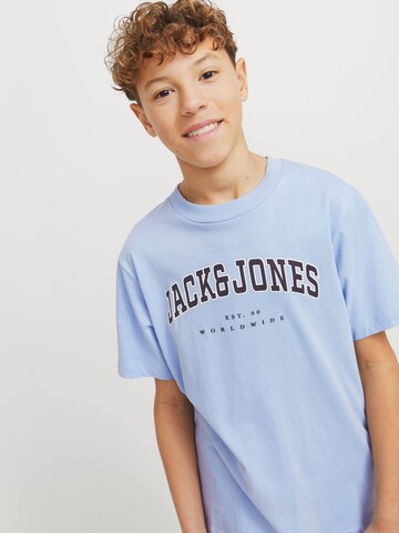 T-Shirt 'JJECaleb' Jack & Jones Junior en bleu