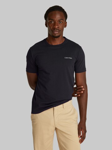 T-Shirt Calvin Klein en noir : devant