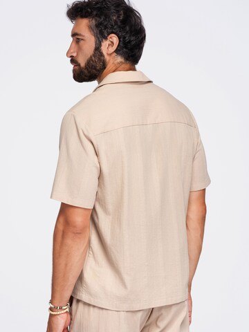 Ombre Regular fit Overhemd in Bruin