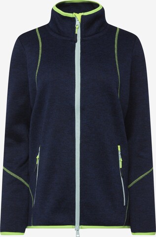 LAURASØN Zip-Up Hoodie in Blue: front