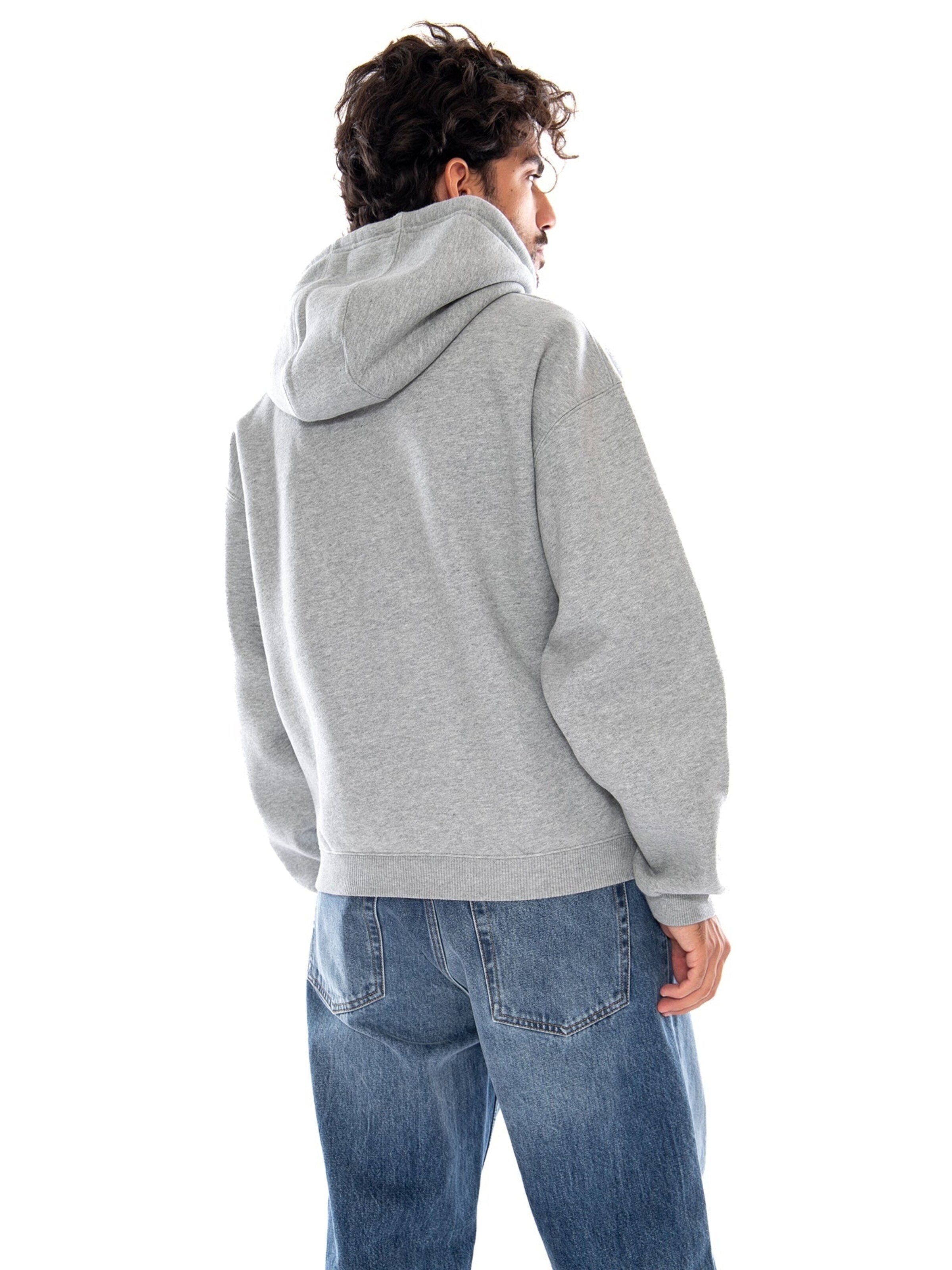 Felpa 'HOODED EBBERT JACKET GREY HEATHER / WHITE' di Carhartt WIP in grigio