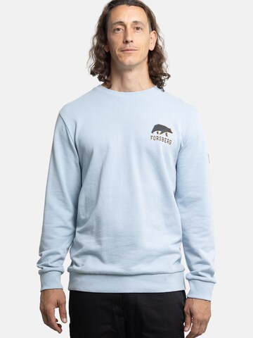 FORSBERG Sweatshirt 'mit kleinem Anaglyph-Logo' in Blau