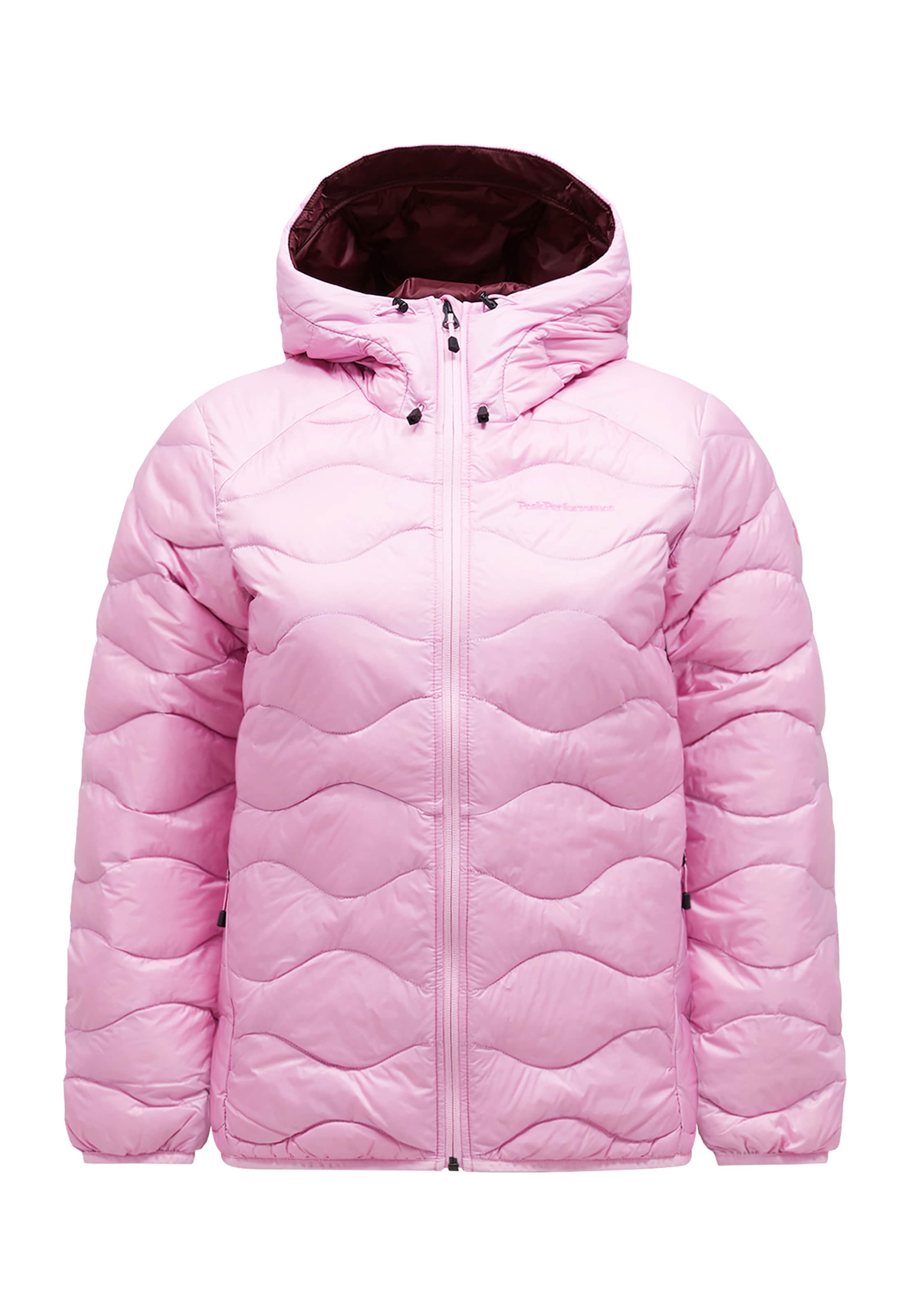 PEAK PERFORMANCE Steppjacke W Helium Down Hood Jacket in Pink: Vorderseite