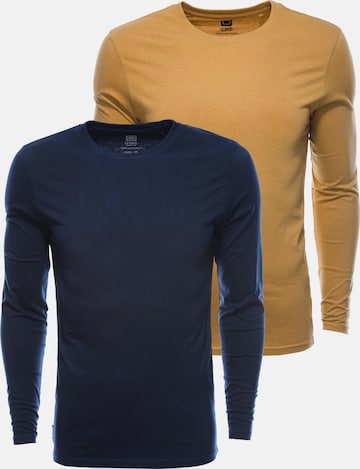 T-Shirt Ombre en beige : devant