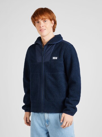 HELLY HANSEN Athletic Fleece Jacket 'EXPLORER' in Blue: front