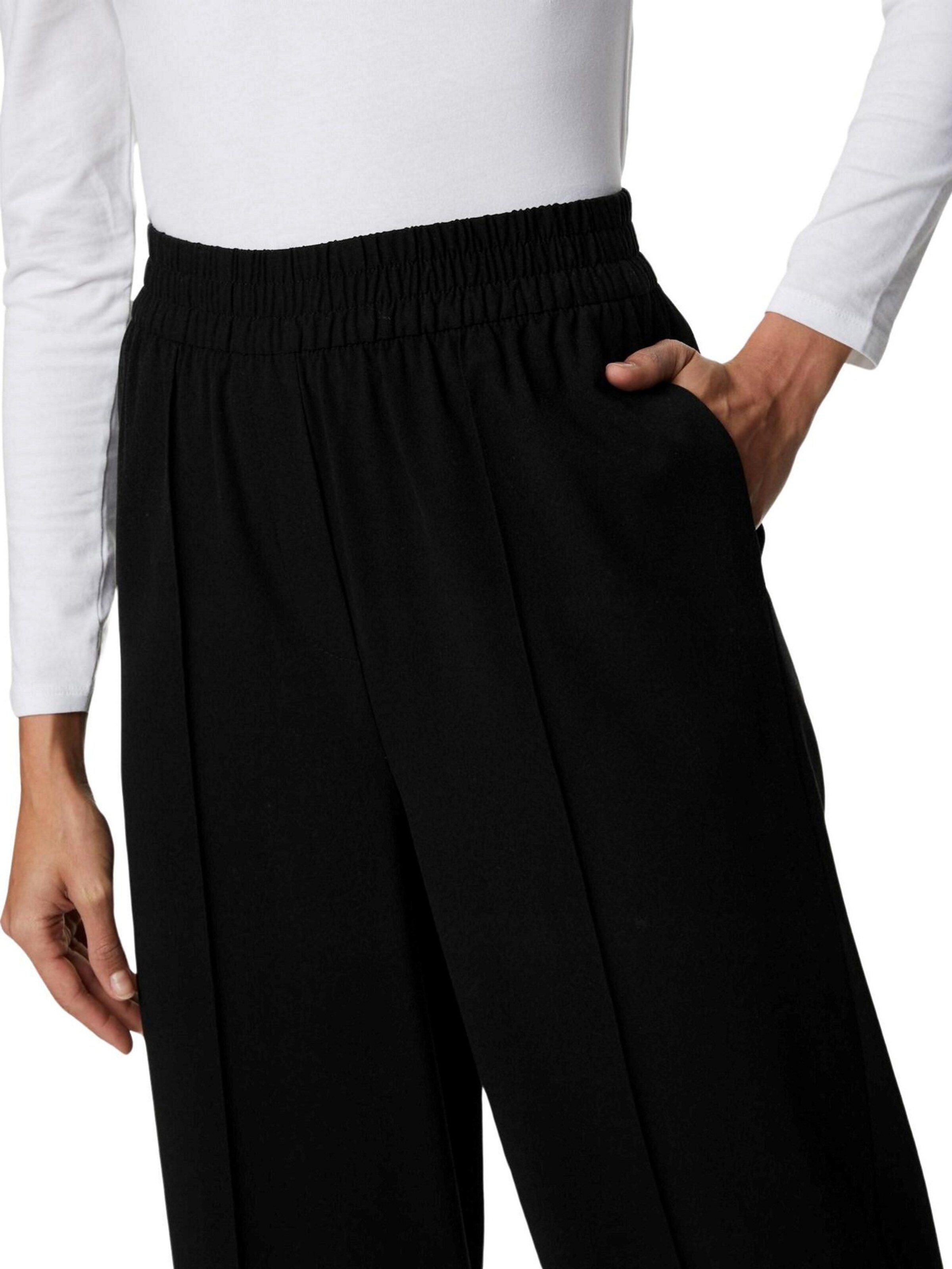 Marks & Spencer Wide leg Pantalon in Zwart