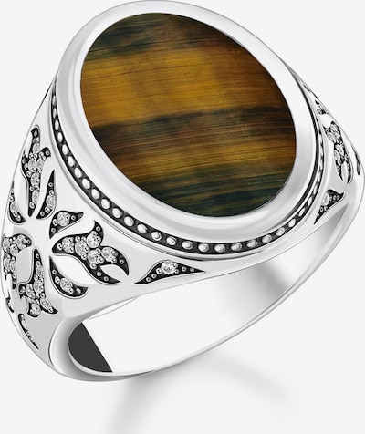 Thomas Sabo Ring in Brown / Silver, Item view