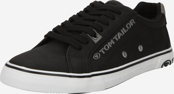 TOM TAILOR Sneakers laag in Zwart: voorkant