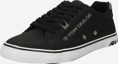 TOM TAILOR Låg sneaker i grå / svart / silver, Produktvy