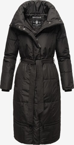 NAVAHOO Χειμερινό παλτό 'Mirenaa' σε μαύρο: μπροστά