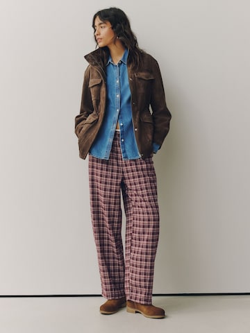 Next Barrel Trousers in Red