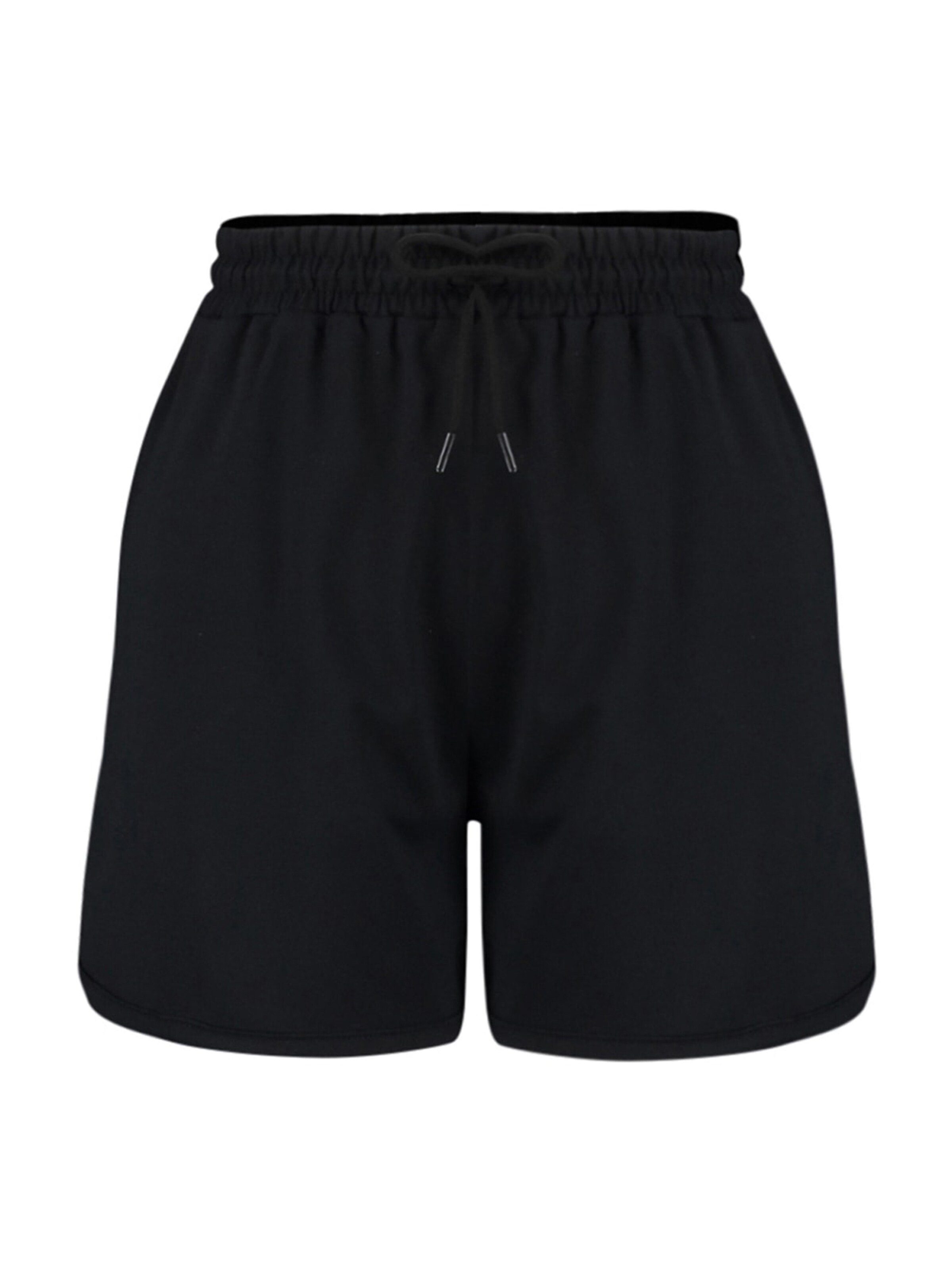 Regular Pantalon Trendyol Curve en noir : devant