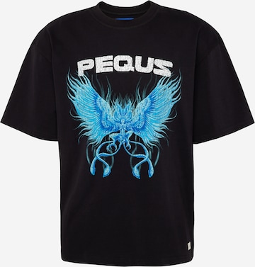 Pequs T-Shirt in Schwarz: predná strana