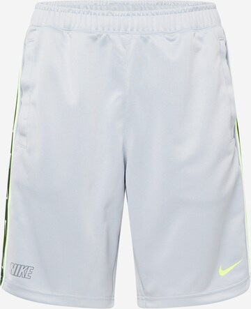 Nike Sportswear - Loosefit Calças 'Repeat' em cinzento: frente