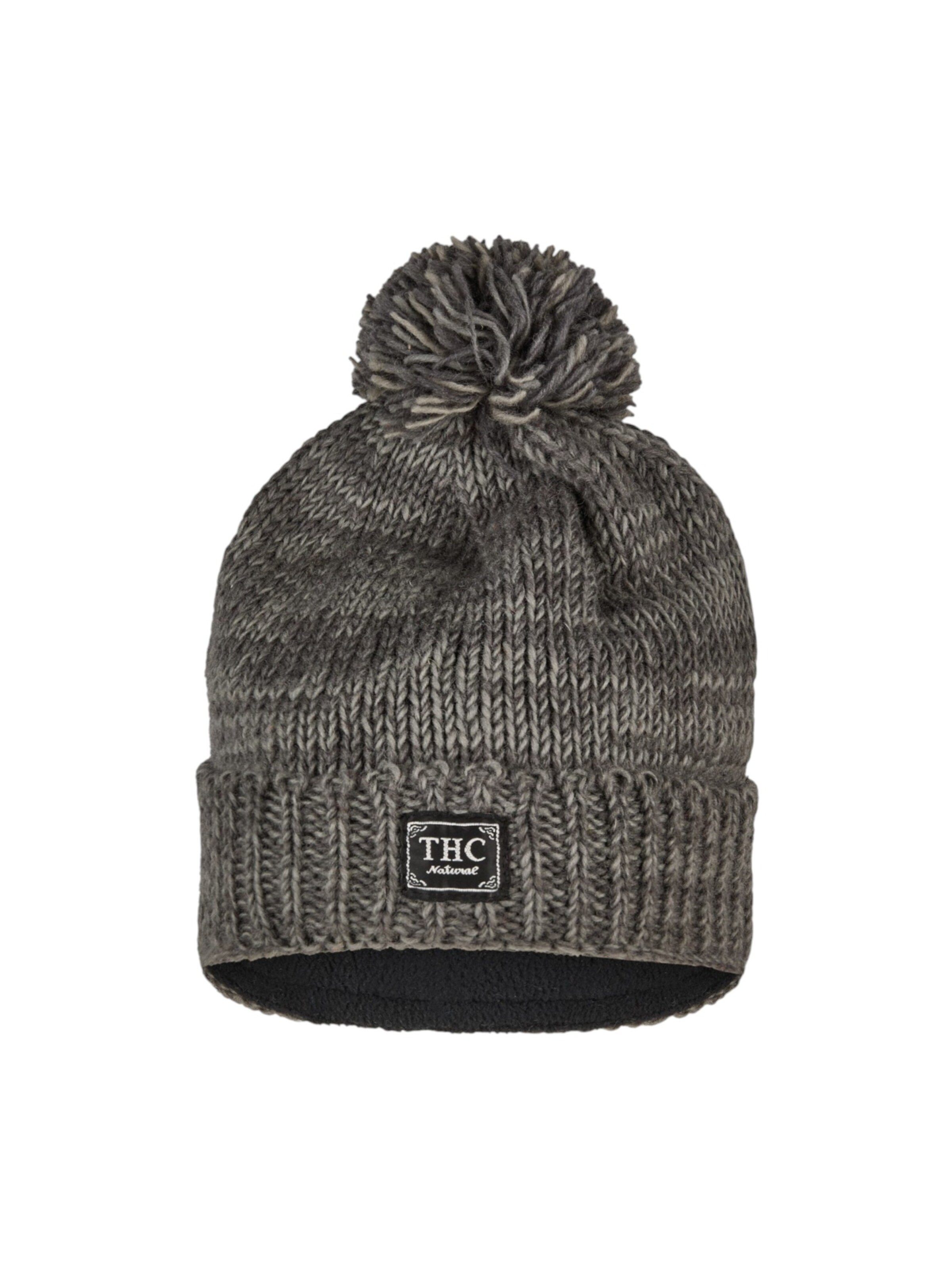 THC Natural Line Mütze‌‌‌‌‌‌ in Grau: Vorderseite