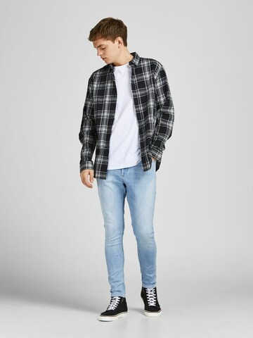 JACK & JONES Skinny Farkut 'Pete' värissä sininen