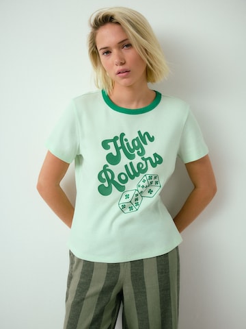 Tricou 'St Patricks' de la Next pe verde: față