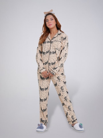 LEAFLETIC Pyjama‌‌‌ in Beige