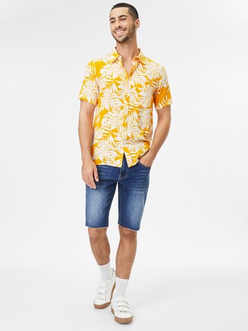 AÉROPOSTALE - Regular Fit Camisa em laranja