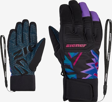 ZIENER Athletic Gloves 'GARIM AS(R)' in Purple: front