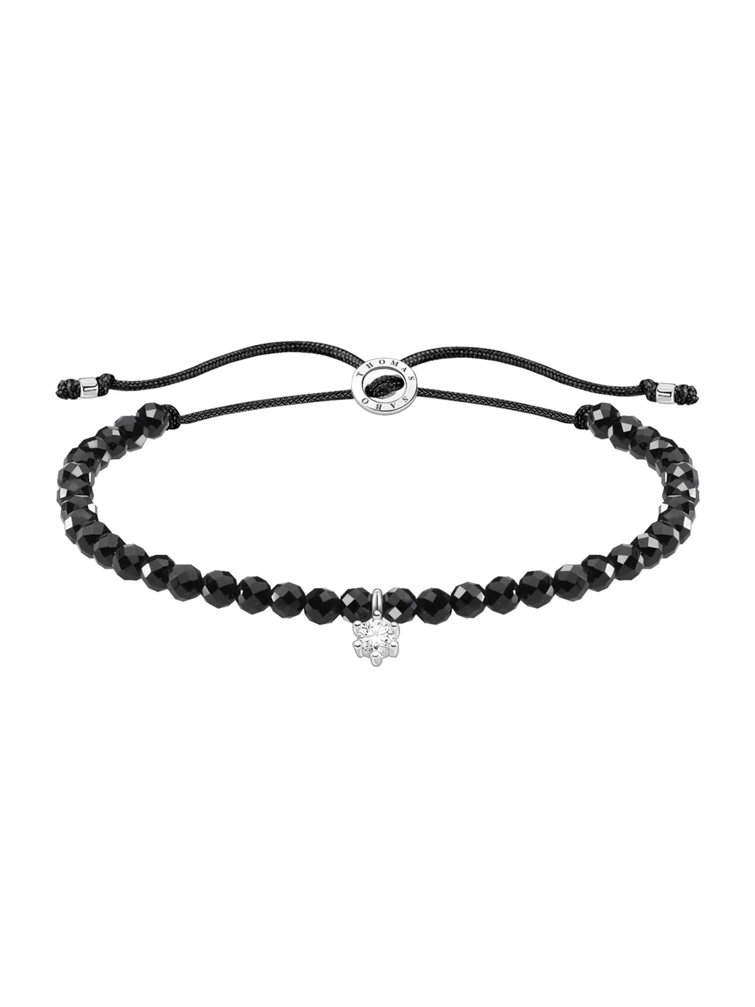 Thomas Sabo Armband in Schwarz: Vorderseite