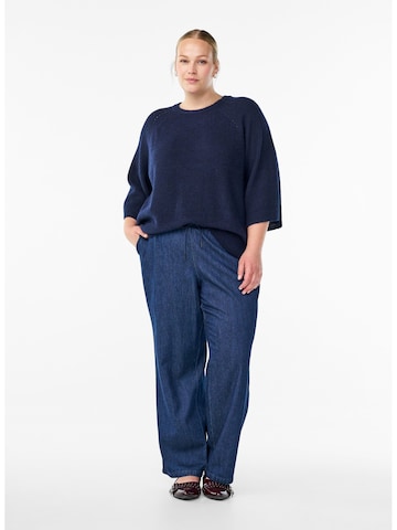 Zizzi Pullover 'Mwinnie' in Blau