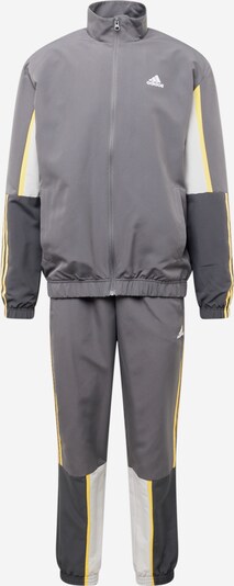 ADIDAS SPORTSWEAR Trainingsanzug in gelb / grau / dunkelgrau / weiß, Produktansicht