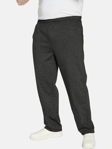 Charles Colby Loosefit Broek 'Baron Pierce' in Grijs: voorkant