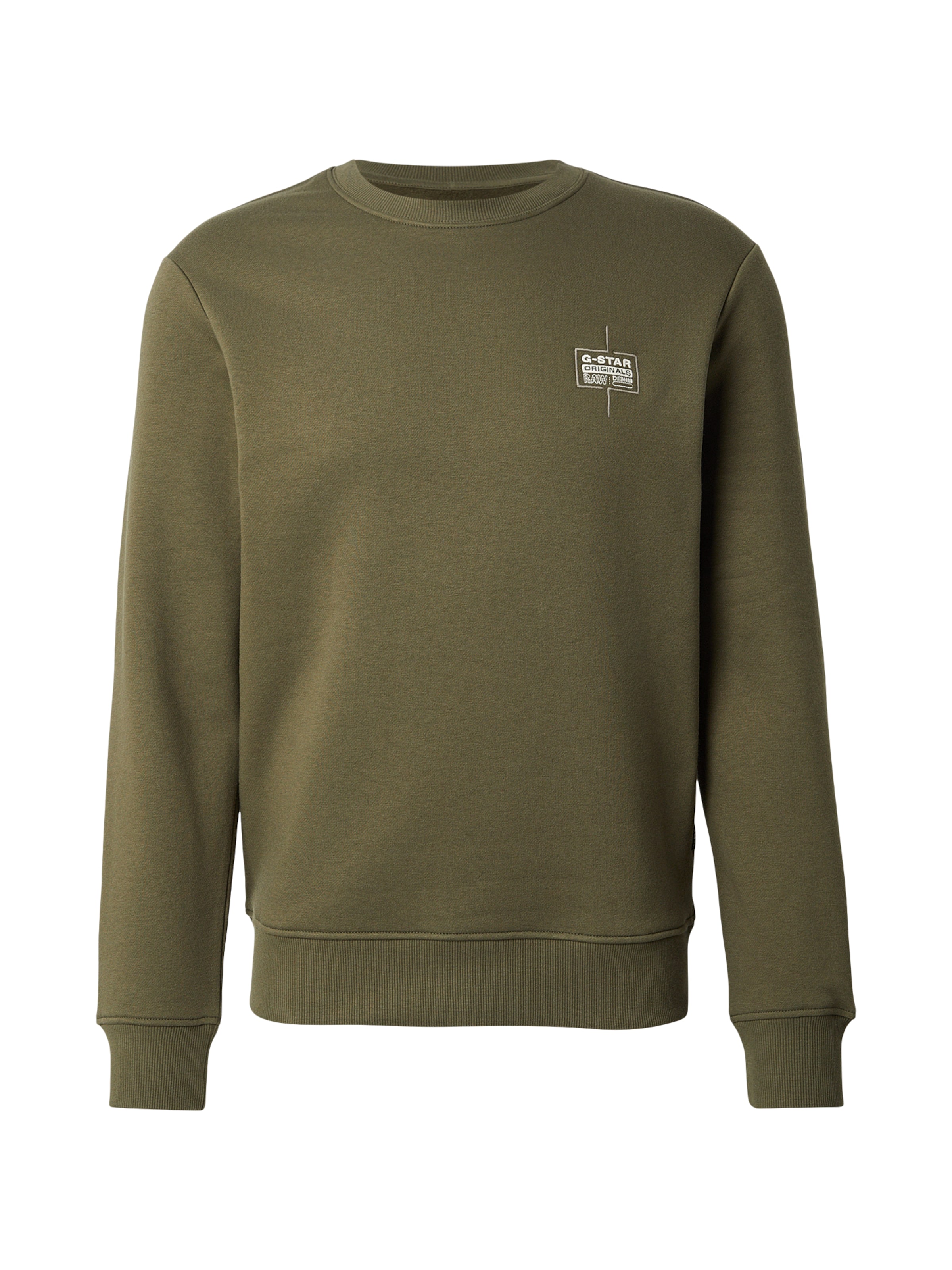 G-STAR Sweatshirt in Grün: Vorderseite