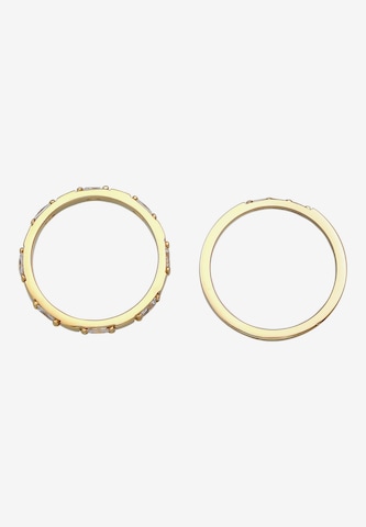 ELLI Ring Bandring, Rechteck in Gold