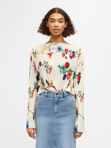 Camicia da donna 'CHIE' di OBJECT in beige: frontale