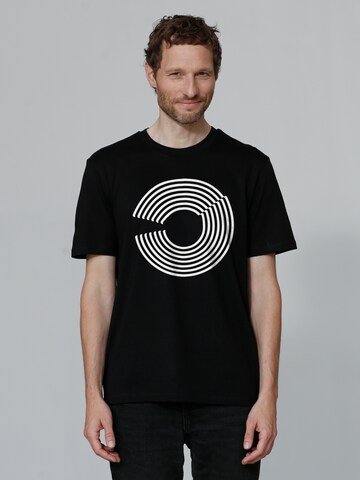 Watapparel Shirt ' Abstract 01 ' in Black: front