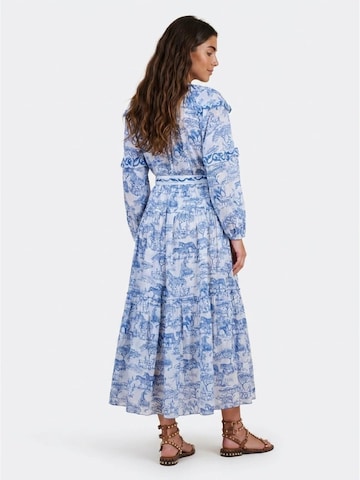 Miss June Jurk 'Robe Longue Francesca' in Blauw