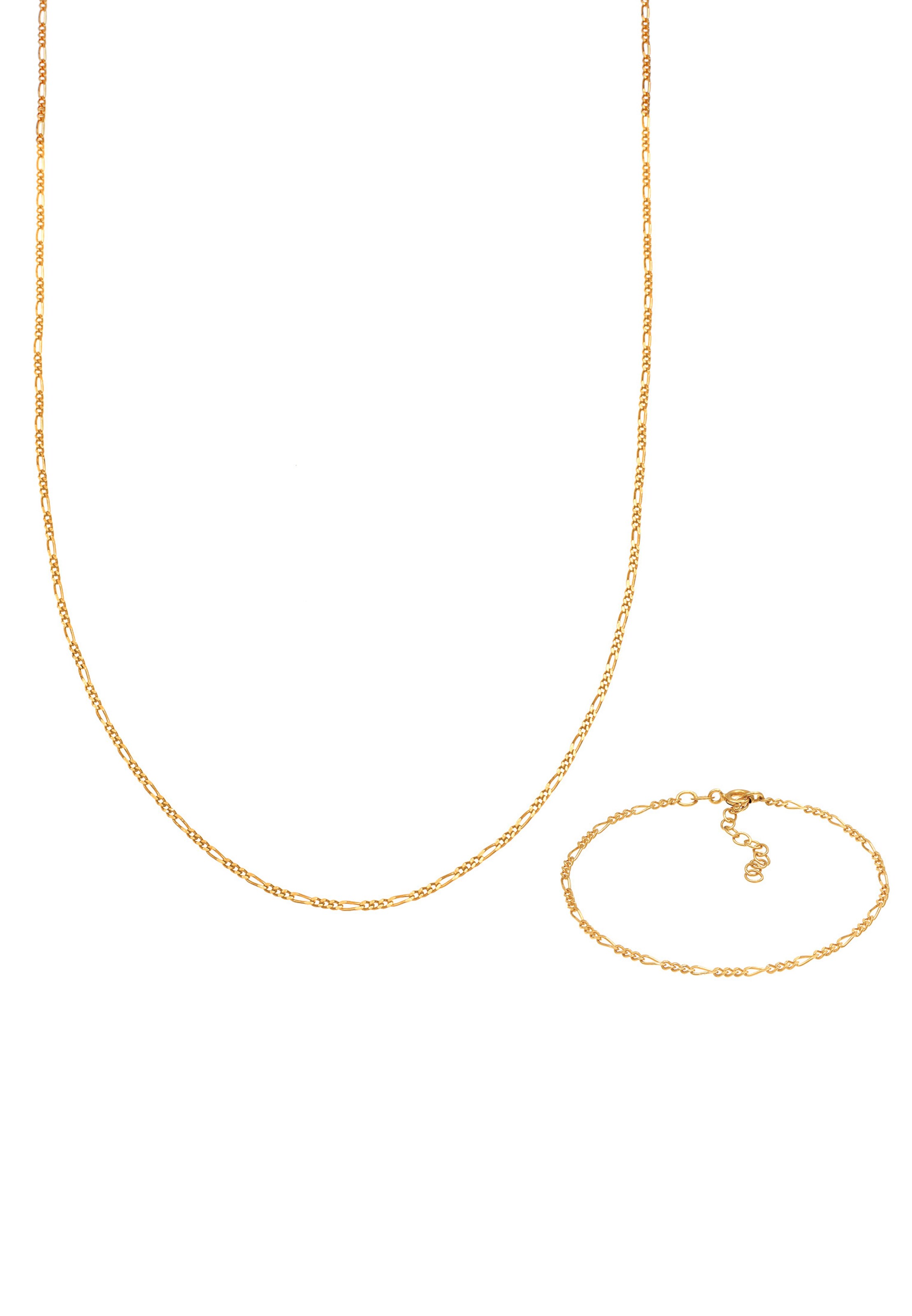ELLI Schmuckset Figaro in Gold: Vorderseite